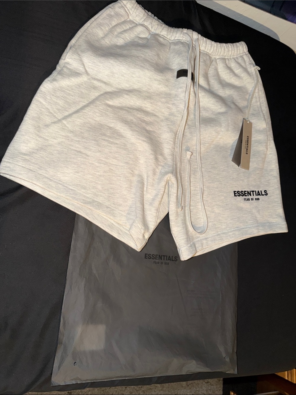 ESSENTIALS Men’s Light Heather Gray Athletic Shorts